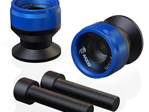 MZS 6MM Swingarm Spools Sliders Stand CNC Universal M6 Blue Compatible with YZF R1 R3 R6 R6S YZF600R FZ1 FZ6 FZ6R FZ8 FJ09 FZ09 FZ10 MT09 MT10 XSR900 FJR1300 ​XTZ1200 ​RSV4 821 899 959