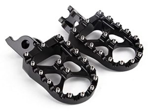 Motor-mh Wide CNC Motorcycle Larger Foot Pegs Footrest for Yamaha PW50 1981-2019