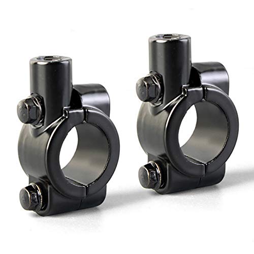 Motorcycle 7/8" Handlebar Mirror Mount Holder Clamp Adaptor 10mm Thread For Motorcycles ATV Scooter Black(Pack of 2) Motorcycle 7/8" Handlebar Mirror Mount Holder Clamp Adaptor 10mm Thread For Motorcycles ATV Scooter Black(Pack of 2)