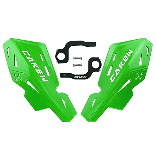 PRO CAKEN Universal 7/8" 22mm and 1 1/8" 28mm Handle Bar Hand Guards CNC Bracket for Dirt Bike Motocross ATV for SX SXF EXC XCW-Green PRO CAKEN Universal 7/8" 22mm and 1 1/8" 28mm Handle Bar Hand Guards CNC Bracket for Dirt Bike Motocross ATV for SX SXF EXC XCW-Green