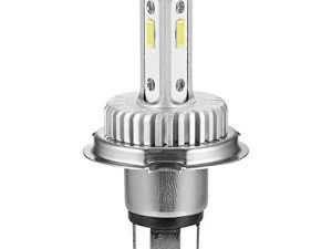 H4 LED Motorcycle Headlight Bulb Hi/Lo Beam 9003 Bulb 2500 Lumens White 6000k CSP Chips LED Car Headlight H4 Headlamp 1:1 Design (Pack of 1)