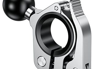 BRCOVAN Aluminum Alloy 1'' Ball Handlebar Mount for Rails 0.5'' to 1.26'' in Diameter