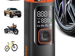 Skight Tire Inflator Portable Air Compressor - Powerful 160PSI & 2X Faster Tire Inflator