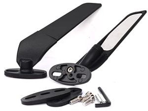Motorcycle Accessories Modified Rearview Mirrors Wind Wing Adjustable Rotating Side Mirror For Ducati BMW kawasaki Honda Suzuki no light