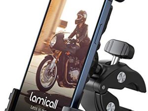 Lamicall Bike Phone Holder Mount - Motorcycle Handlebar Phone Mount Clamp
