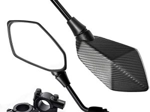 【2021 Upgraded】Motorcycle Convex Rear View Mirror