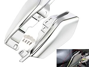 PBYMT Mid Frame Air Deflectors Heat Shield Compatible for Harley Touring Road King Street Electra Glide 2009-2022(Chrome)