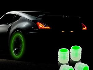 Miytsya 4 PCS Luminous Wheels Cap Tire Valve Stem