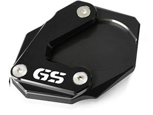 Motorcycle Kickstand Side Stand Enlarger Extension Enlarger Pate Pad For BMW R 1200 GS LC 2013-2018 R1250GS R 1250 GS 2018 2019 R1200GS Rallye R 1200 GS Rallye 2016-2019 (Black+Black)