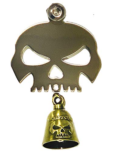 Kustom Cycle Parts Universal Polished Skull Bell Hanger With Bell - Bolt and Ring Included. Fits all Harley Davidson Motorcycles & More! Proudly MADE IN THE USA! (Copper Bell) Kustom Cycle Parts Universal Polished Skull Bell Hanger With Bell - Bolt and Ring Included. Fits all Harley Davidson Motorcycles & More! Proudly MADE IN THE USA! (Copper Bell)