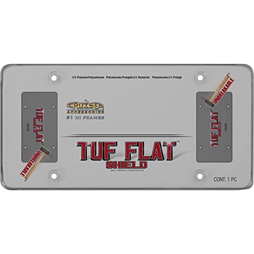 Cruiser Accessories 76200 Tuf Flat Shield License Plate Frame Cruiser Accessories 76200 Tuf Flat Shield License Plate Frame
