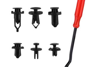 LivTee 120pcs Retainer Clips Push Type Fasteners 6.3mm 8mm 9mm 10mm Expansion Screws Replacement Kit Bumper Push Rivet Clips with Remover Tool fit for GMC Ford Toyota Honda Chrysler Acura