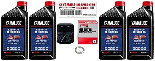 YAMAHA Sport Motorcycle AP Oil Change Kit YZF-R6S R6 FZ1 FZ6 10W40 SAE LUB-SPTCG-KT-05 YAMAHA Sport Motorcycle AP Oil Change Kit YZF-R6S R6 FZ1 FZ6 10W40 SAE LUB-SPTCG-KT-05