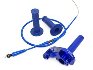 7/8 Inch 22mm Throttle Twists Grip CNC Aluminum With Throttle Cable And Handlebar Grip For 50cc 125cc 150cc 250cc Dirt Bike Motorcycle Accessories