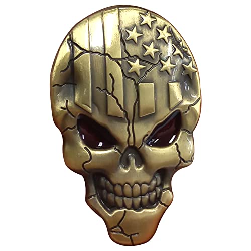 SUPIA 3D Skull Metal Decal Sticker SUPIA 3D Skull Metal Decal Sticker