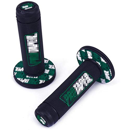 JIUNENG 7/8" Universal Motorcycle Rubber Anti-Slip Handlebar Grips for Pit Dirt Bike Green JIUNENG 7/8" Universal Motorcycle Rubber Anti-Slip Handlebar Grips for Pit Dirt Bike Green
