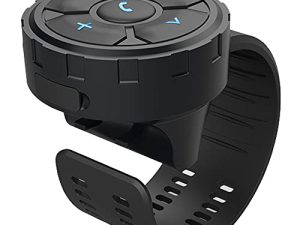 Polarlander Car Motorcycle Bicycle Wireless Bluetooth 5.3 Remote Controller Phone Car Kit Steering Wheel Remote Controller Receiver Rechargeable 500mA Battery for Cell Phone Waterproof 67
