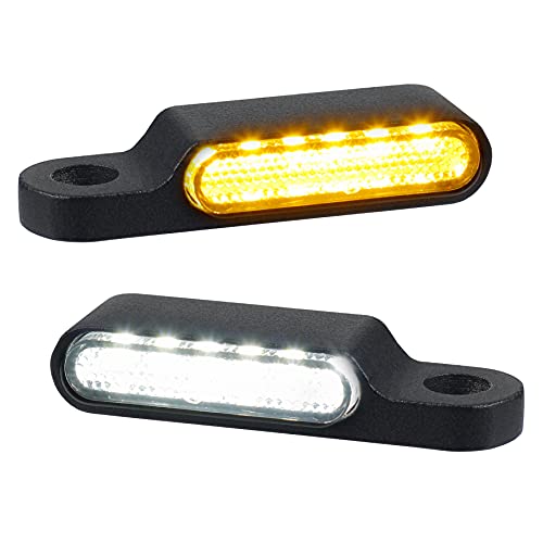 NTHREEAUTO Handlebar LED Turn Signals Mini Motorcycle Blinkers Front Running Light Universal Compatible with Harley Sportster Dyna Honda Shadow Kawasaki Vulcan Yamaha V-Star Road Star NTHREEAUTO Handlebar LED Turn Signals Mini Motorcycle Blinkers Front Running Light Universal Compatible with Harley Sportster Dyna Honda Shadow Kawasaki Vulcan Yamaha V-Star Road Star