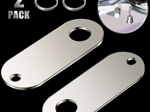 2 Pieces Motorcycle Bell Hangers Motorcycle Luck Riding Bell Hangers and 2 Pieces Split Rings