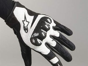 Black/White Sz 3XL Alpinestars SMX-1 Air V2 Vented Leather Motorcycle Glove