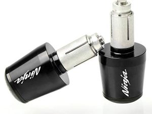 7/8" 22mm CNC Alu Motorcycle Handlebar Grips Ends Caps Ends Caps Fit For Ninja 650 1000SX ZX6R ZX9R ZX10R ZX12R ZX14R ER6F ER6N Black