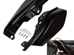 PBYMT Mid Frame Air Deflector Compatible for Harley Touring Road King Street Electra Glide 2009-2022 (Vivid Gloss Black)