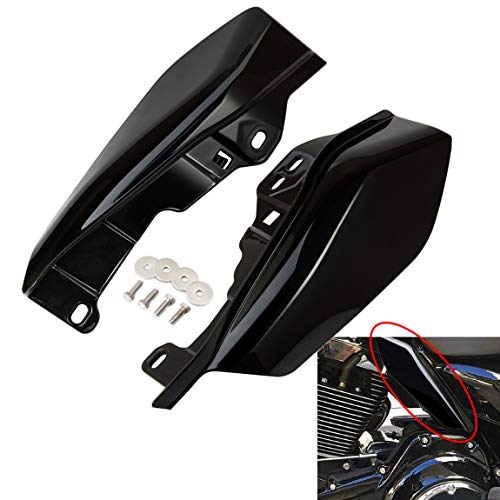 PBYMT Mid Frame Air Deflector Compatible for Harley Touring Road King Street Electra Glide 2009-2022 (Vivid Gloss Black) PBYMT Mid Frame Air Deflector Compatible for Harley Touring Road King Street Electra Glide 2009-2022 (Vivid Gloss Black)