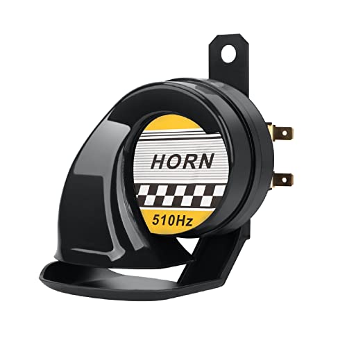 Universal 12V Snail Horn Siren 130DB High Tone 510HZ Waterproof Electric Air Horn for Motorcycle Auto Car Scooter(Black)… Universal 12V Snail Horn Siren 130DB High Tone 510HZ Waterproof Electric Air Horn for Motorcycle Auto Car Scooter(Black)…