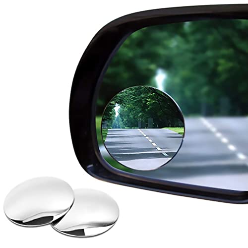 Blind Spot Car Mirror 2 Pack-2 Inch Round Rear View Convex Mirrors for Cars/SUVs/Motorcycles/Trucks/Trailers/Snowmobiles/Bicycles/RVs/Boats/Golf Carts with Rust Resistant Frame-HD Real Glass Blind Spot Car Mirror 2 Pack-2 Inch Round Rear View Convex Mirrors for Cars/SUVs/Motorcycles/Trucks/Trailers/Snowmobiles/Bicycles/RVs/Boats/Golf Carts with Rust Resistant Frame-HD Real Glass