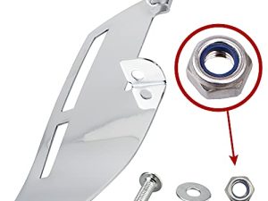 FOVPLUE Motorcycle Rider Footboard Heel Guard,Footboard Heel Guard for Harley Davidson Road Glide Road King Electra Glide Street Glide Ultra Limited FLHTK Fat Boy Tri Glide Ultra Chrome