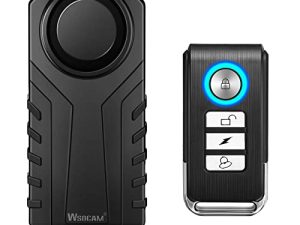 Wsdcam 113dB Bike Alarm Wireless Vibration Motion Sensor Waterproof Motorcycle Alarm with Remote