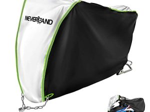NEVERLAND Motorcycle Cover Waterproof Outdoor Heavy Duty Rain UV Dust Proof Moped Cover Reflective Motorcycle Accessories with Lock Hole