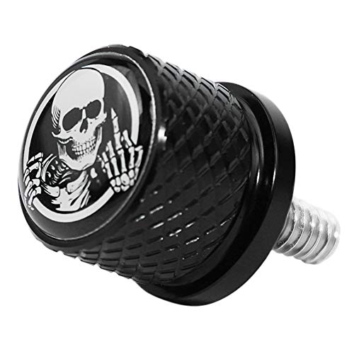 Stainless Knurled Fender Seat Bolt Screw 1/4"-20 Thread Compatible with Harley Sportster Touring Softail Dyna CVO Electra Glide Street Glide 1996-2020- Skeleton Middle Finger Stainless Knurled Fender Seat Bolt Screw 1/4"-20 Thread Compatible with Harley Sportster Touring Softail Dyna CVO Electra Glide Street Glide 1996-2020- Skeleton Middle Finger