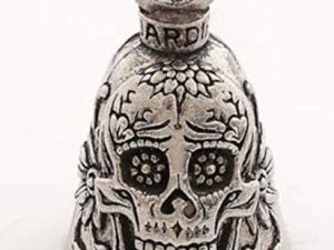 Sugar Skull Guardian Bell Motorcycle Accessory