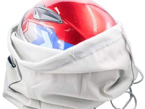 Motorcycle Helmet Bag Welding Hood Storage carrying Bag for Riding Bicycle Sports Universal Tool Made of Nylon Cloth with Locking Drawstring (Silver 1pcs)