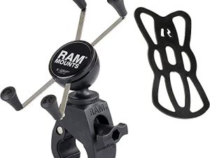 RAM MOUNTS X-Grip Large Phone Mount with RAM Snap-Link Tough-Claw RAM-HOL-UN10-400U for Motorcycle