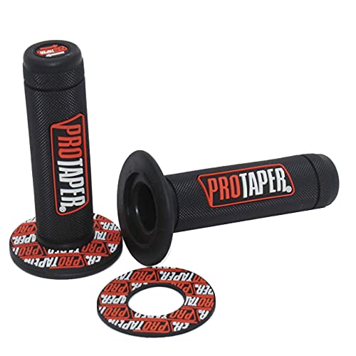 Dirt Pit Bike Grips Rubber Pro Taper Full Diamond Pattern Fit 7/8' Standard handbar Orange Dirt Pit Bike Grips Rubber Pro Taper Full Diamond Pattern Fit 7/8' Standard handbar Orange
