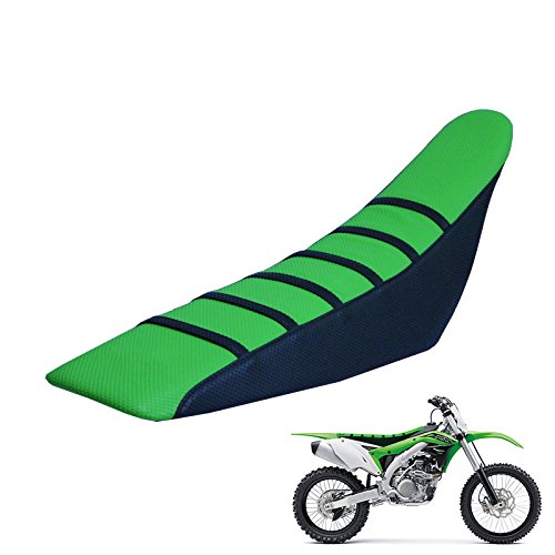 Universal Motorcycle Rubber Seat Cover Vinyl For KLR650 KX450F KX250F KX65 KLX110L KX85 Dirt Bike Enduro Green Universal Motorcycle Rubber Seat Cover Vinyl For KLR650 KX450F KX250F KX65 KLX110L KX85 Dirt Bike Enduro Green
