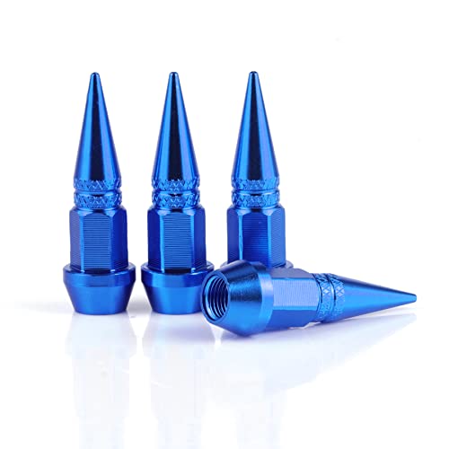 SINGARO 45mm Spiked Aluminum Stem Valve Caps SINGARO 45mm Spiked Aluminum Stem Valve Caps