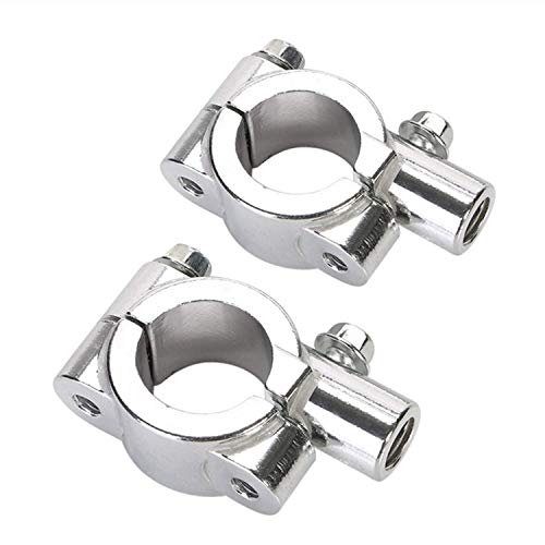 OSAN Universal Motorcycle Handlebar Mirror Mount 10mm 7/8" Aluminum Clamp OSAN Universal Motorcycle Handlebar Mirror Mount 10mm 7/8" Aluminum Clamp