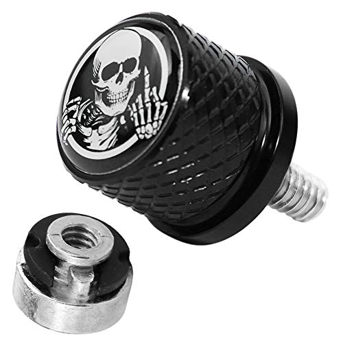 GUAIMI Fender Seat Bolt Screw Nut Kit 1/4"-20 Thread Compatible with Harley Sportster Touring Electra Glide Street Glide 1996-2020 -Skeleton Middle Finger-Black GUAIMI Fender Seat Bolt Screw Nut Kit 1/4"-20 Thread Compatible with Harley Sportster Touring Electra Glide Street Glide 1996-2020 -Skeleton Middle Finger-Black