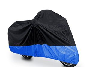 uxcell L 190T Rain Dust Protector Black Blue Scooter Motorcycle Cover 86 Inches for Honda