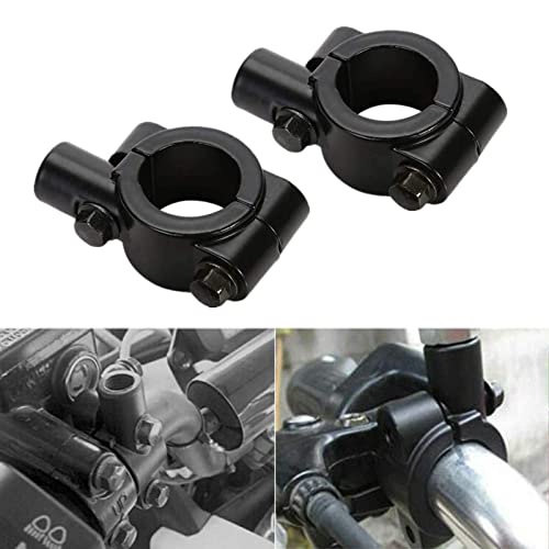 OSAN Universal Motorcycle Handlebar Mirror Mount 10mm 7/8" Black Aluminum Clamp OSAN Universal Motorcycle Handlebar Mirror Mount 10mm 7/8" Black Aluminum Clamp
