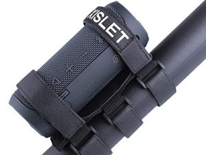 Xislet 2-Strap Style Portable UTV Speaker Mount Compatible with Polaris RZR Ranger Can Am Maverick X3 Kawasaki Mule Attaches 1.5-2.0" Roll Bar Wakeboard Tower Boat Wireless Speaker Bar Mount