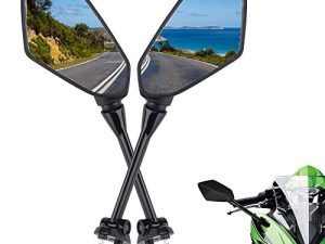 Motorcycle Mirrors Rear View Compatible with Ninja 650R Mirrors 2009-2017 NINJA ER6F ER-6F 2009-2012 NINJA 400R 2010-2014 Ninja 1000 Side Mirror
