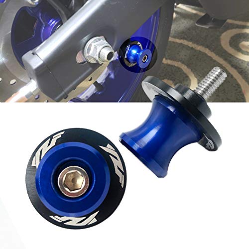 6MM M6 X 1.5 Motorcycle Swing arm Sliders Spools CNC Swing Arm Stand Screws 2PCS for Yamaha YZF R1 R3 R6 R25 R125 R6S 600R 750R (Blue) 6MM M6 X 1.5 Motorcycle Swing arm Sliders Spools CNC Swing Arm Stand Screws 2PCS for Yamaha YZF R1 R3 R6 R25 R125 R6S 600R 750R (Blue)
