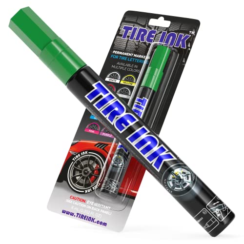 Tire Ink | Paint Pen for Car Tires | Permanent and Waterproof | Carwash Safe (1 Pen Tire Ink | Paint Pen for Car Tires | Permanent and Waterproof | Carwash Safe (1 Pen
