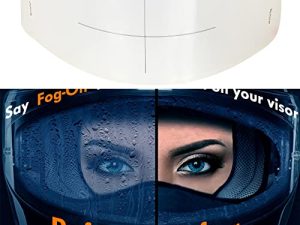 Motorcycle Anti Fog Film - Universal Fit Helmet Visors Fog Resistant Clear Shields Lens Insert 3.58" x 10.7"