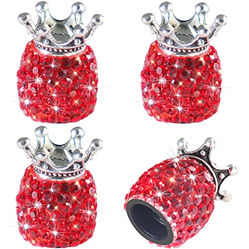 Sikawai Bling Tire Valve Stem Caps Crown Valve Caps Sparkling Handmade Crystal Rhinestone Universal Car Tire Valve Caps Chrome Sikawai Bling Tire Valve Stem Caps Crown Valve Caps Sparkling Handmade Crystal Rhinestone Universal Car Tire Valve Caps Chrome