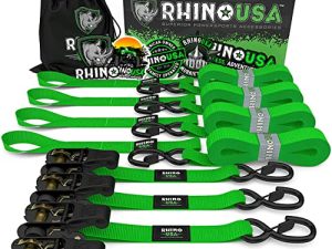 RHINO USA Ratchet Tie Down Straps (4PK) - 1